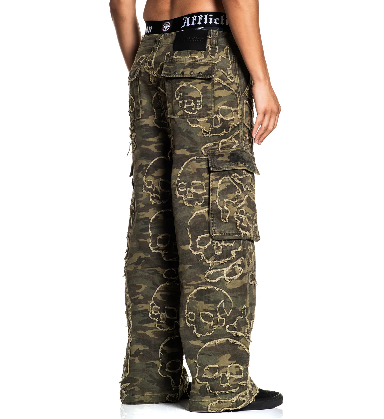 Wide Leg Skull Camo Denim - Image 3
